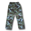 boys green camo rib waist pants